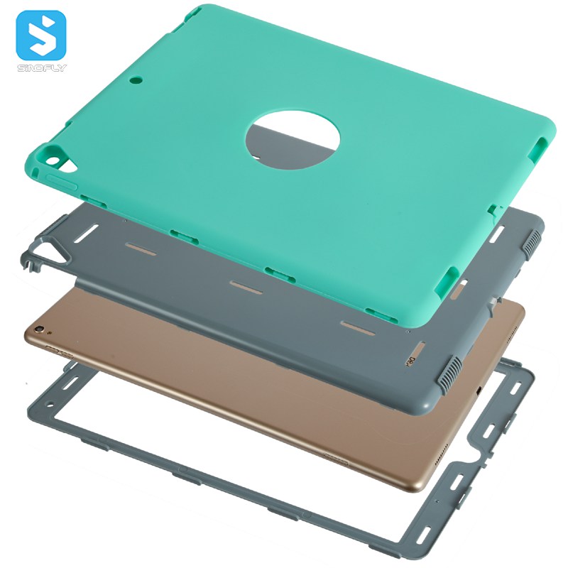 3 in 1 PC silicone case for iPad Pro 12.9 2017